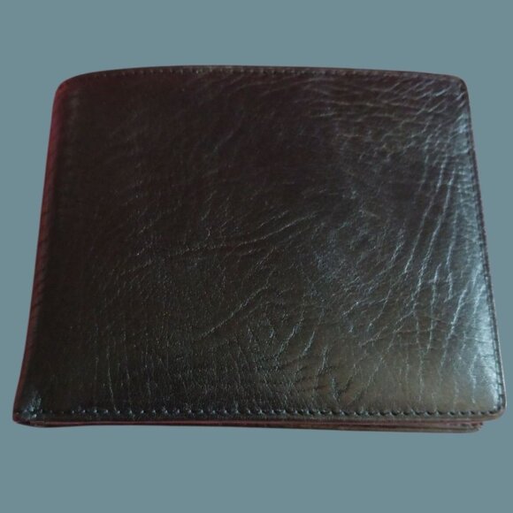Polo Ralph Lauren Black Leather Bi-Fold Wallet With Box - Picture 1 of 11